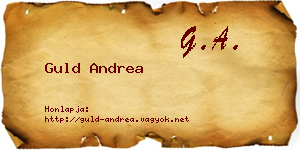 Guld Andrea névjegykártya